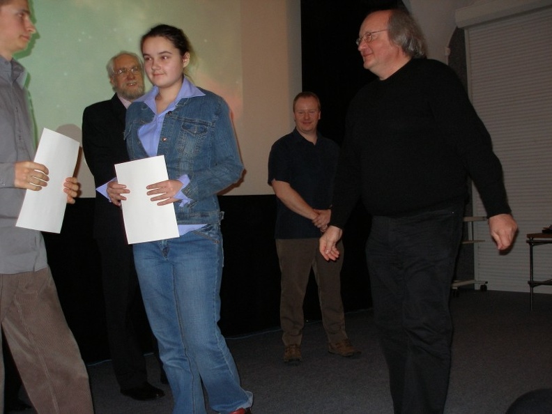 Prize handed by dr Stanisław Bajtlik, N. Copernicus Astronomical Centre.jpg