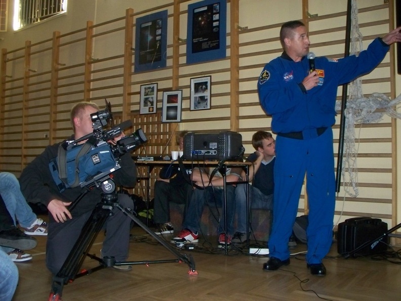 Spotkanie z astronautą George Zamka 18.11.2008.jpg